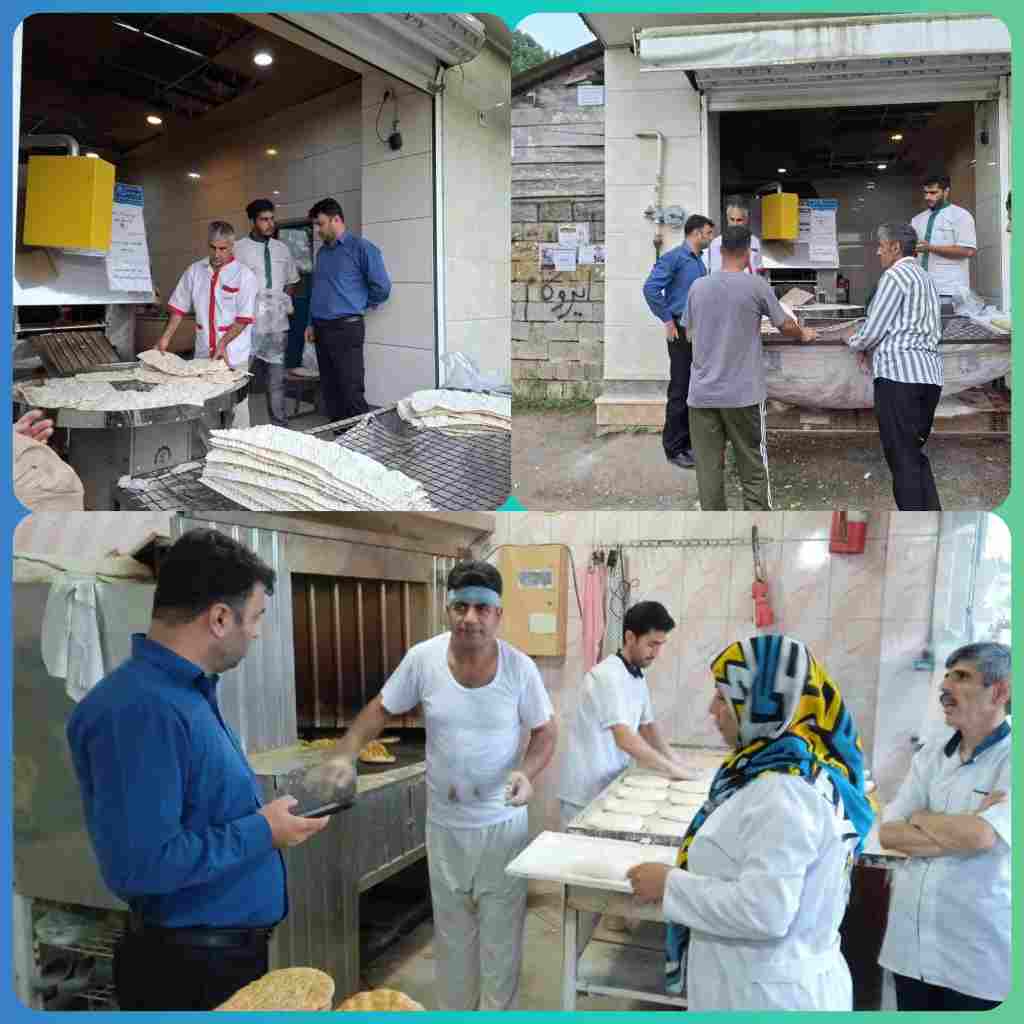 بازدید میدانی و نظارت بخشدار اطاقور بر فعالیت نانوایی‌های سطح بخش