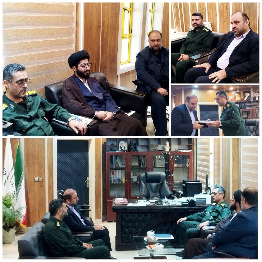 دیدار جانشین فرمانده سپاه قدس گیلان در قرارگاه پیشرفت و آبادانی با فرماندار املش