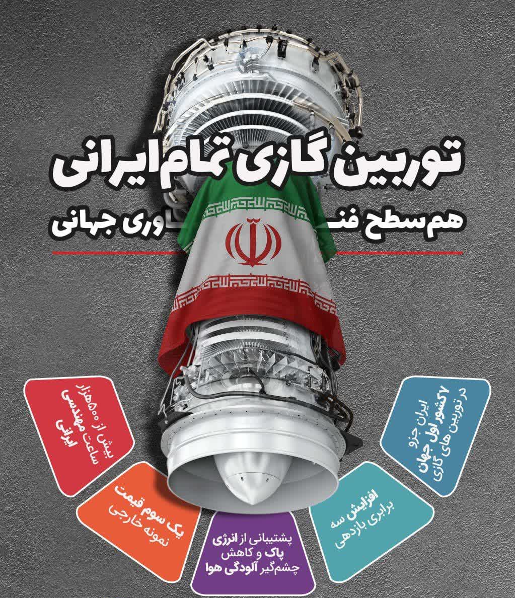 ایران در بین ۷ کشور دنیا توربین گازی تمام ایرانی هم سطح فناوری جهانی