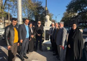 در آستانه جشن شب یلدا ؛سردیس لسان‌الغیب حافظ شیرازی در رشت رونمایی شد