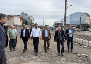 بازدید شهردار رشت از مراحل پایانی بازگشایی خیابان شهید داودی